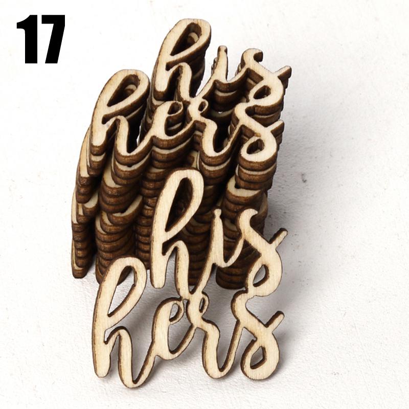 15 шт. украшения для дома, деревянные птицы, поделки для жениха, сделай сам, настольные конфетти, разбросанные любовные семейные письма