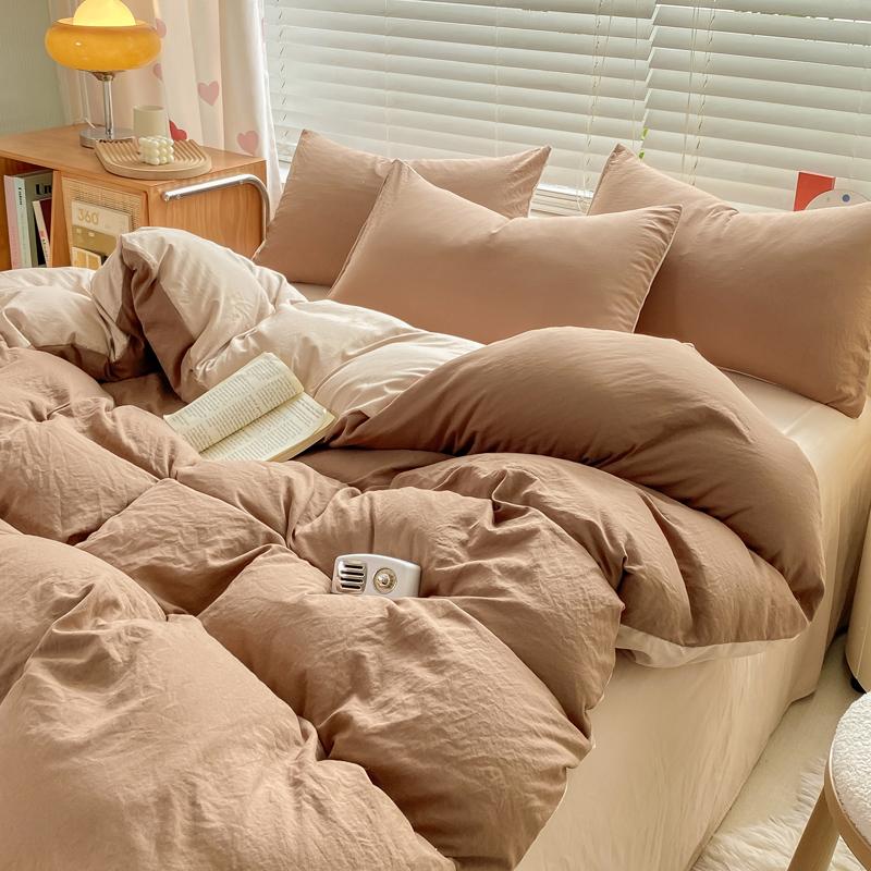 Постельное белье Покрывало с наволочкой простыня односпальное постельное белье пододеяльник Постельное белье с застежкой-молнией Queen/King