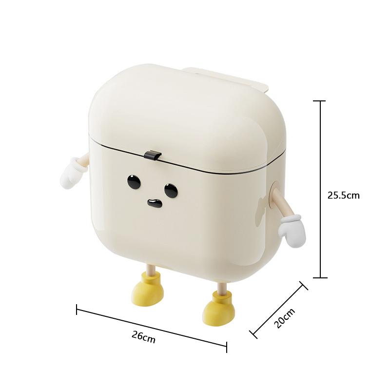 9/12 л мультяшный кухонный мусорный бак с крышкой, дверцы шкафа, подвесные мусорные баки для пищевых отходов, большая вместимость, корзина для мусора в ванной