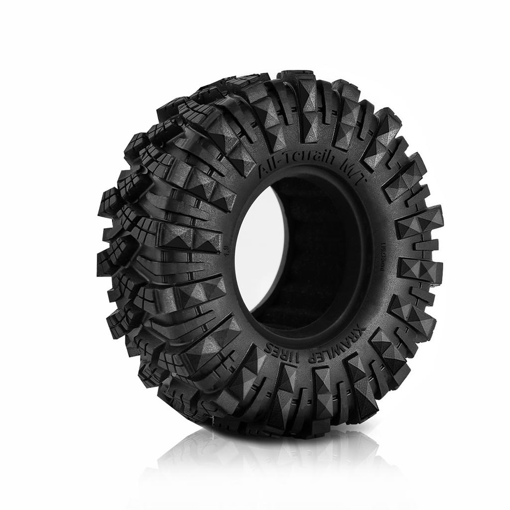 Rubber Tires Remote Control Car Tires 4PCS Replacement for SCX10 II III 90046 Trax4 TRX4 4WD D90