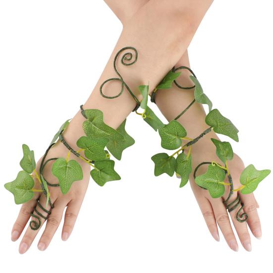 Ренессанс Фея Плющ Рука Браслет Лесной Эльф Костюм Лесной Матери Природы Хэллоуин Средневековые Косплей Аксессуары для Взрослых Женщин