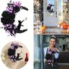 Halloween Moon Cat Wreath Door Hanging Decoratio
