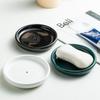 Round Shape Bathroom Soap Holder Moisture-proof Soap Dish Practical Ceramic Soap Box  Hotel