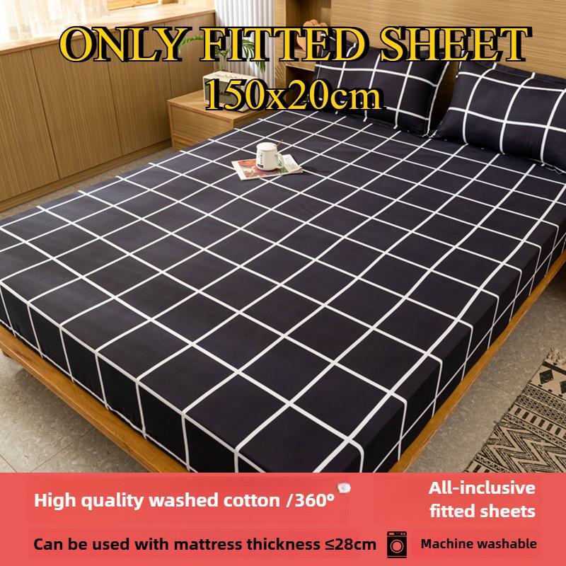 Простыня на резинке Не линяющая Не скатывающаяся Цельная простыня Нескользящая Разные размеры Постельное белье Покрывало-протектор