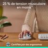 Souris - Sans fil - Logitech - Ergo M575S - Blanc