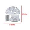 Грибной домик, дизайн, стиль, трафарет для резки металла для DIY, скрапбукинг, альбом, фототиснение, бумажная карта, ремесленный декор