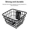Front Bike Basket with Screws Large Capacity Strong Load-bearing Rustproof Mountain Road Bicycle Basket Replacement