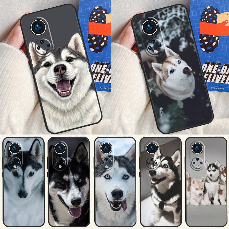 Siberian Husky Sled Dog Case For Honor 200 Pro X9b X9a X8b X8a X8 X9 X9c 50 70 90 Lite Honor Magic 5 6 7 Pro Cover