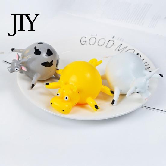 Thick Hollow Halloween Animal Inflatable Vent Toy, TPR Soft Blow Up Bouncing Ball for Stress 40 Cm Relief, Fidget Toy Forest Party Baby Shower