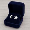 925 Sterling Silver Star Moon Stud Earring