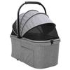 Foldable Pet Stroller Gray 78 x 54 x 101 cm Polyester