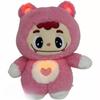 New Adjustable Fox Cat Doll Will Breathe, Luminous Music Soothes and Sleeps, Plush Doll Gives Girlfriend Gift