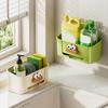 Держатель для губки Двухъярусная стойка для хранения Большая вместимость Легко установить Хранение в ванной комнате и на кухне Полка для сушки
