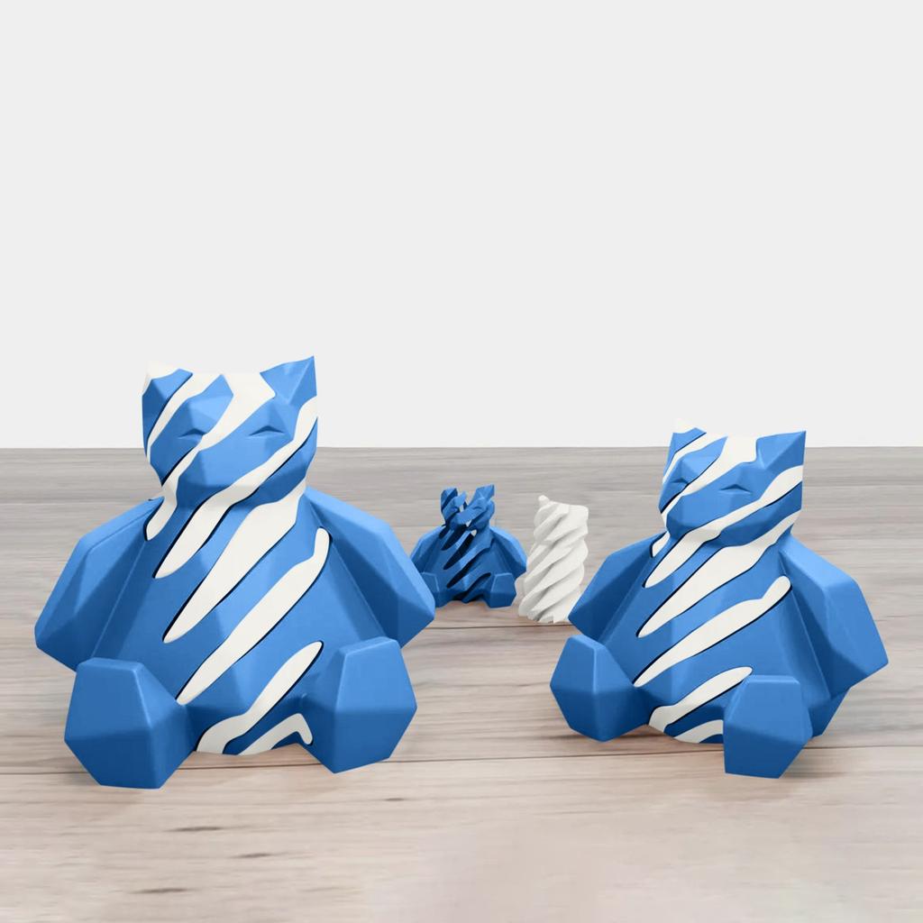 3D-печатная игрушка для декомпрессии, вращающаяся спиральная проникающая скульптура для снятия стресса и беспокойства