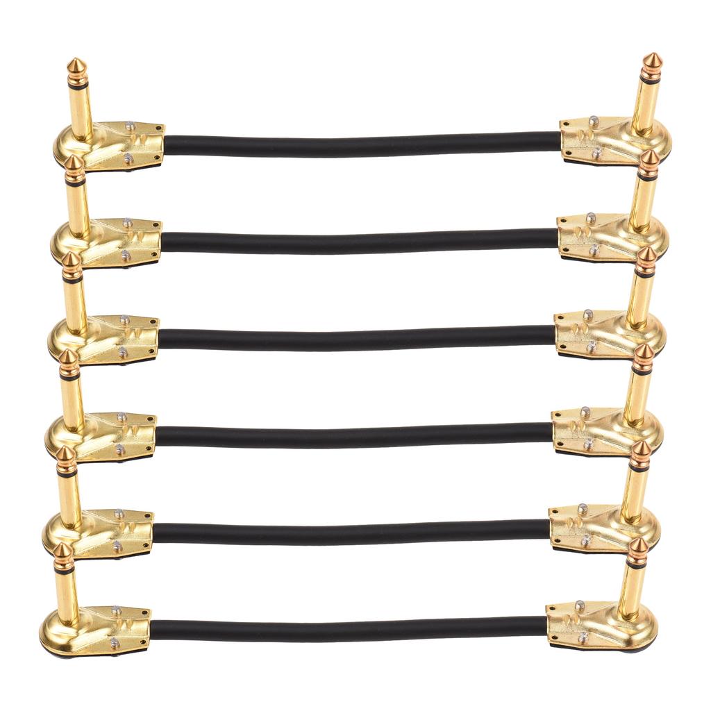 Комплект из 6 гитарных патч-кабелей CZ.INSPIRE, интерфейс 6,35 мм, одно/двухканальный переключатель DI на передней сцене