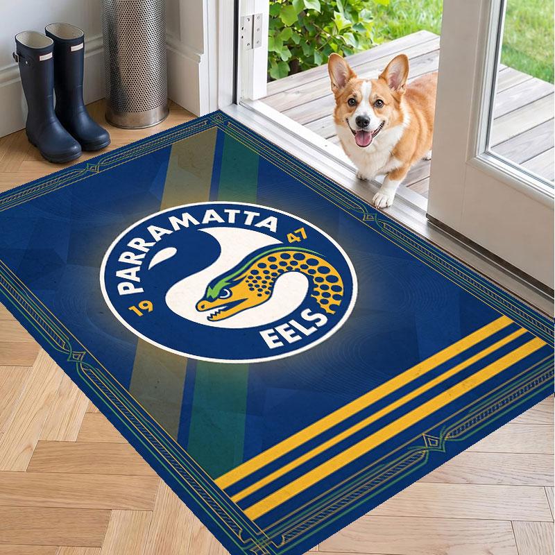 Soft Floor Carpet Parramatta Eels Pattern Area Rug Decorative Mat For Home Room Decoration