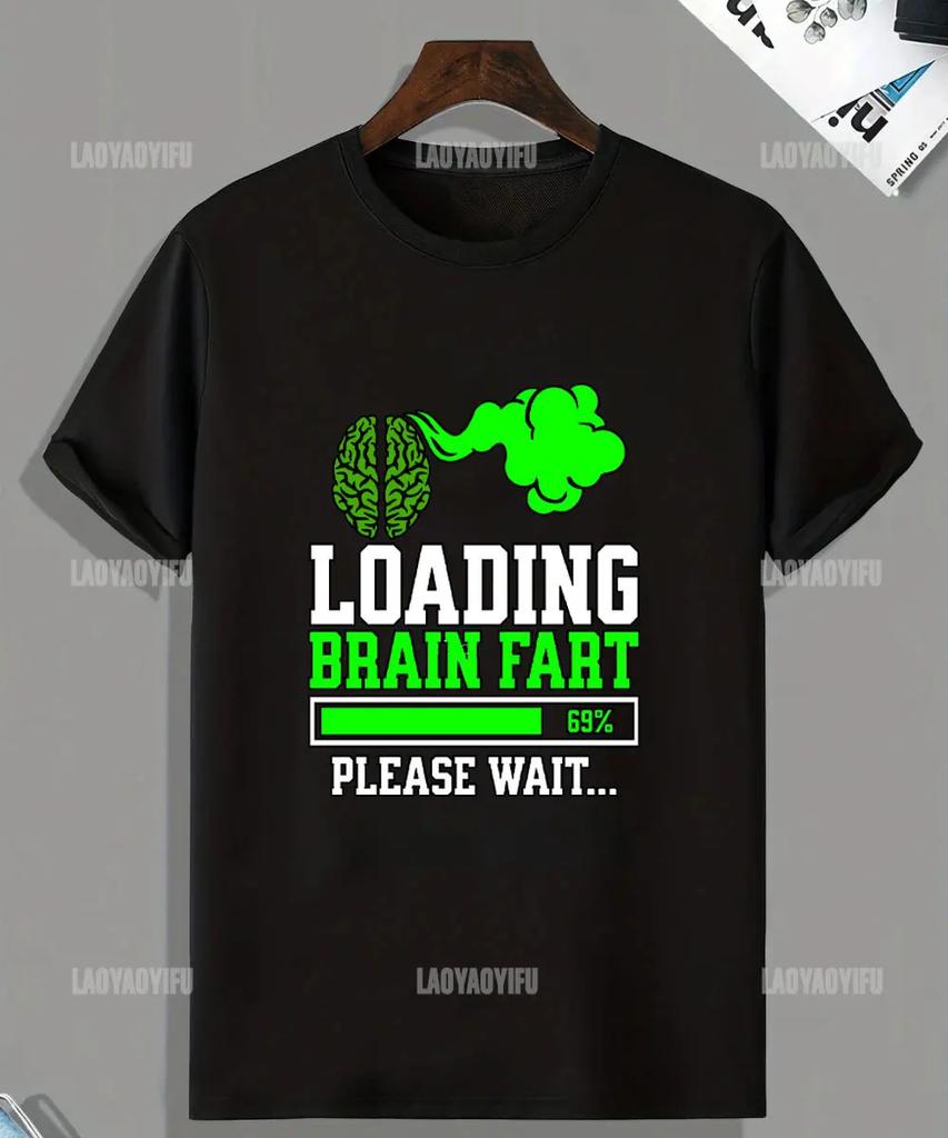 Humor Warning Fart Now Loading Please Stand Back Graphic T-shirt Woman Casual O-neck Loose Tees for Summer Vintage Tops