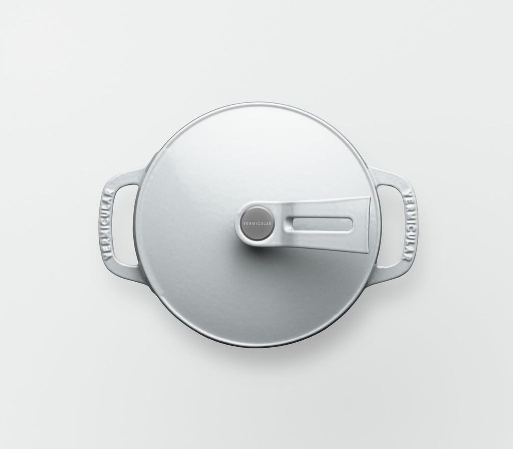 Vermicular Кастрюля для духовки с 2 крышками, отдельно стоящая (Серый Oyster, MINI14см)