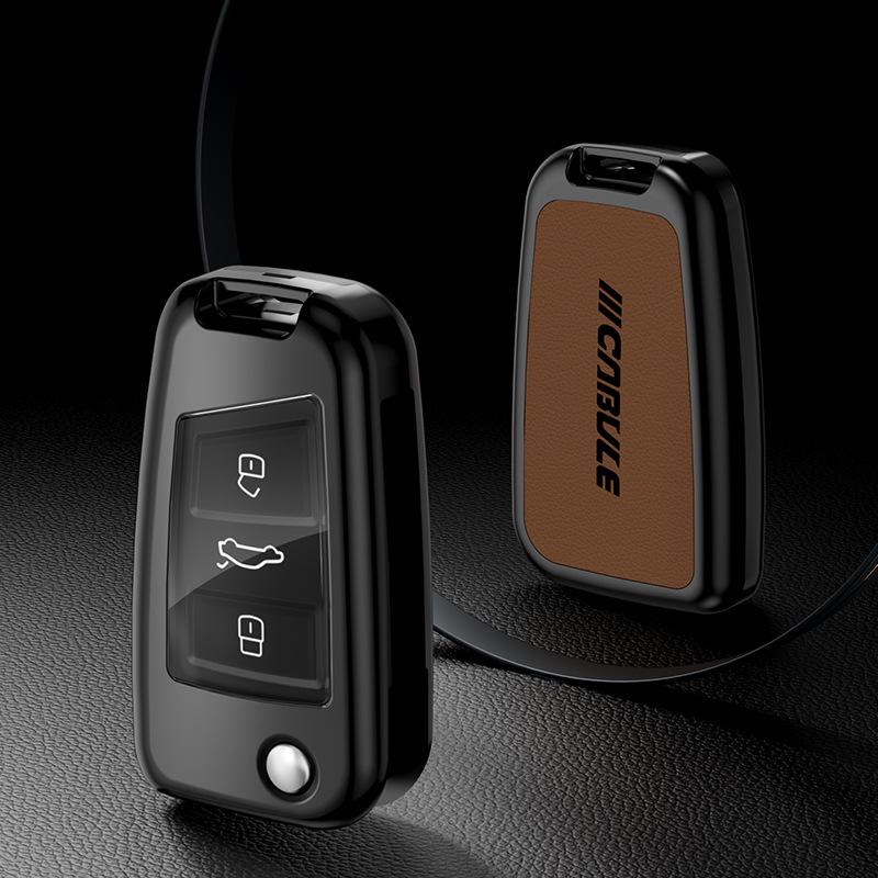 Volkswagen Alloy Key Case for Polo, Golf, Lavida, Passat, Tiguan, Bora, Sagitar