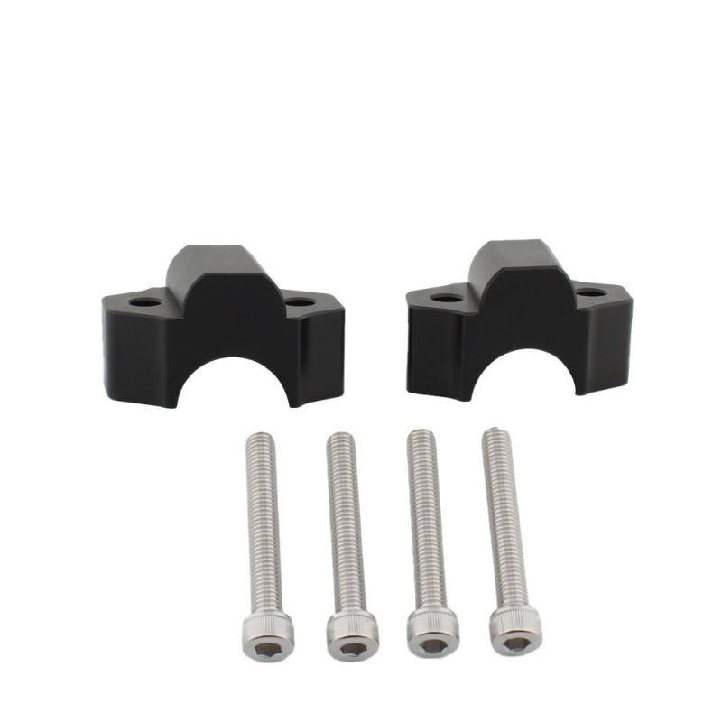 Motorcycle Handlebar Riser Spacer Yamaha Niken XT1200Z MT-09 24mm Height Increase Black