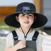 Широкополая шляпа от солнца Yousheng Outdoor с вентилятором на солнечной батарее, дышащая сетчатая шляпа с вентилятором на солнечной батарее, детская солнцезащитная шляпа