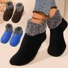 Womens Warm Fuzzy Socks with Non Slip Grip Stretch Velvet Slippers Socks Winter Home Floor Socks