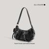 Summer New Fashion Versatile Trend Niche Simple Locomotive Style Advanced Sense Women's Shoulder Bag