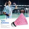10Pcs Nylon Badminton Stable Durable Nylon Feather Shuttlecocks Youth Players Indoor Outdoor Badminton Training
