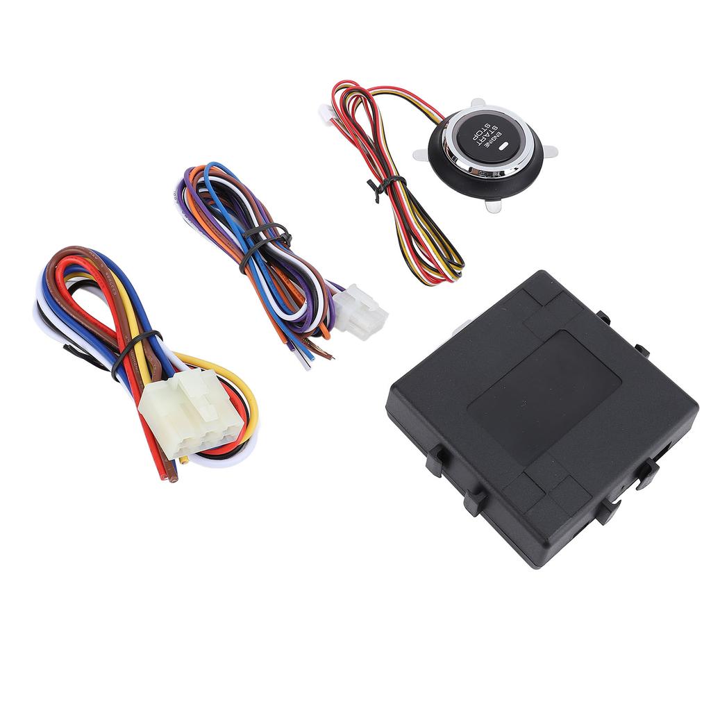 Push To Start Ignition Kit Car Alarm System Intelligent Push Button Remote Start Kit for 12V Fuel