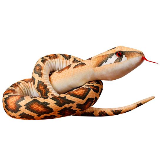 Realistic Soft Ornament Vivid Look Python Toy Prank Trick Doll Birthday Gift Simulation