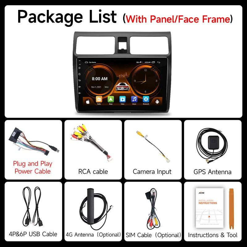 JIUYIN AI Голосовое 2 din Android Авто Радио Для Suzuki Swift 2003 - 2010 Carplay 4G Авто Мультимедиа GPS 2din автомагнитола