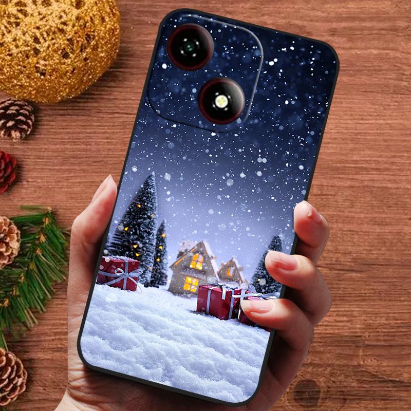Рождественская расписная обложка для ZTE Blade A35e A35 A55 A75 4G Nubia Focus Pro 5G Чехол Силиконовые Мягкие Fundas Чехол для телефона A35 e A 55