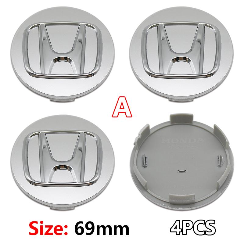 4Pcs ABS 58mm 69mm Car Wheel Center Hub Center Cap Rim Hub Dustproof Cover Emblemem For Honda Accord CRV XRV Civic Odyssey Acces aju256
