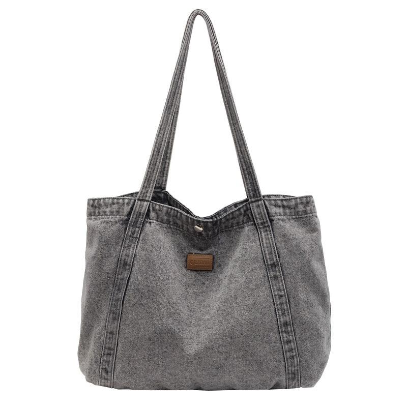 Индивидуализированная винтажная джинсовая сумка для женщин 2025 новая маленькая ретро сумка через плечо повседневная сумка-тоут