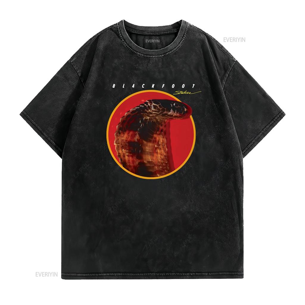 Blackfoot Strikes 1979 New T Shirt Vintage Washed Stylish Comfortable Slightly Graphic Breathable Stretched Casual Unisex