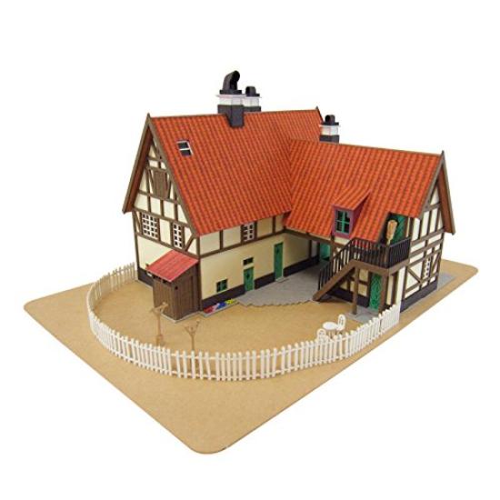 Набор Sankei Miniatuart Studio Ghibli Series Delivery Service Guchoki Pan Store Scale Paper Craft Kiki's 1/150 MK07-02