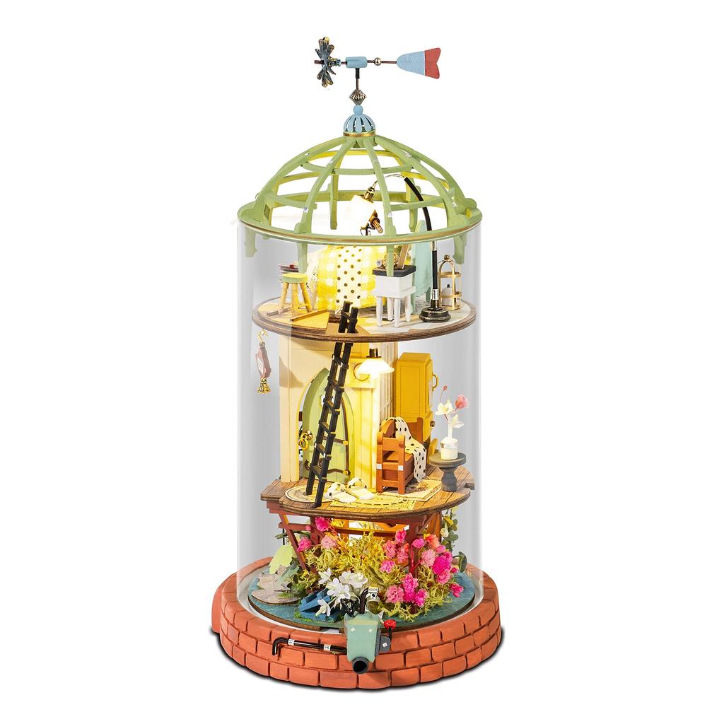 Официальное руководство по эксплуатации Robotime DIY миниатюрный кукольный домик серии DS Tsukurunsu® [продажа в Японии/включен японский язык] (Звездная ночь)