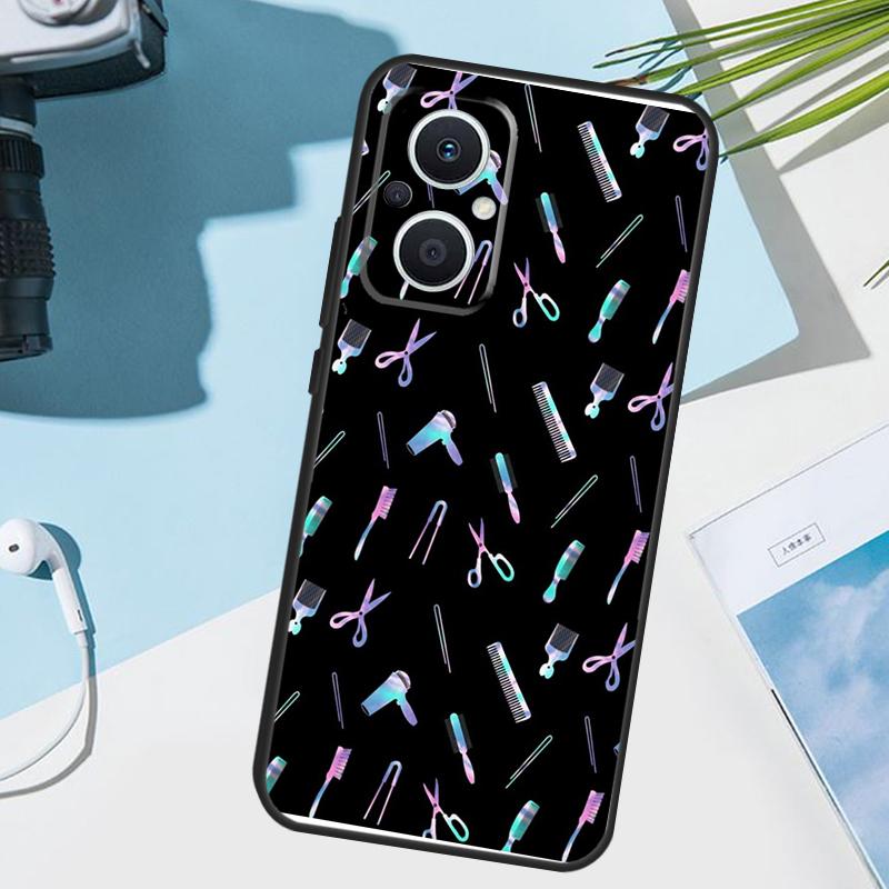 Чехол для парикмахера стилиста волос для OPPO Reno 14F 13F 12F 11F 8T 7 8 Lite 10 11 12 13 14 Чехол для OPPO Find X9 X8 X5 X6 Pro