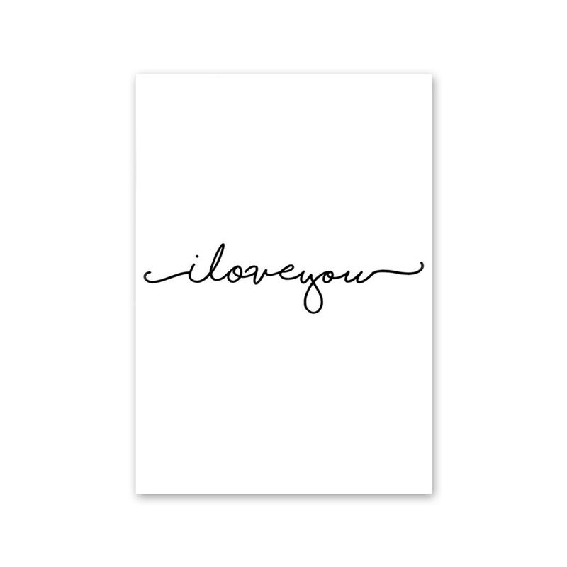 Черно-белый романтический плакат «рука об руку» с принтом на холсте, современная картина с цитатами о любви, настенная художественная картина для пар, влюбленных, декор комнаты