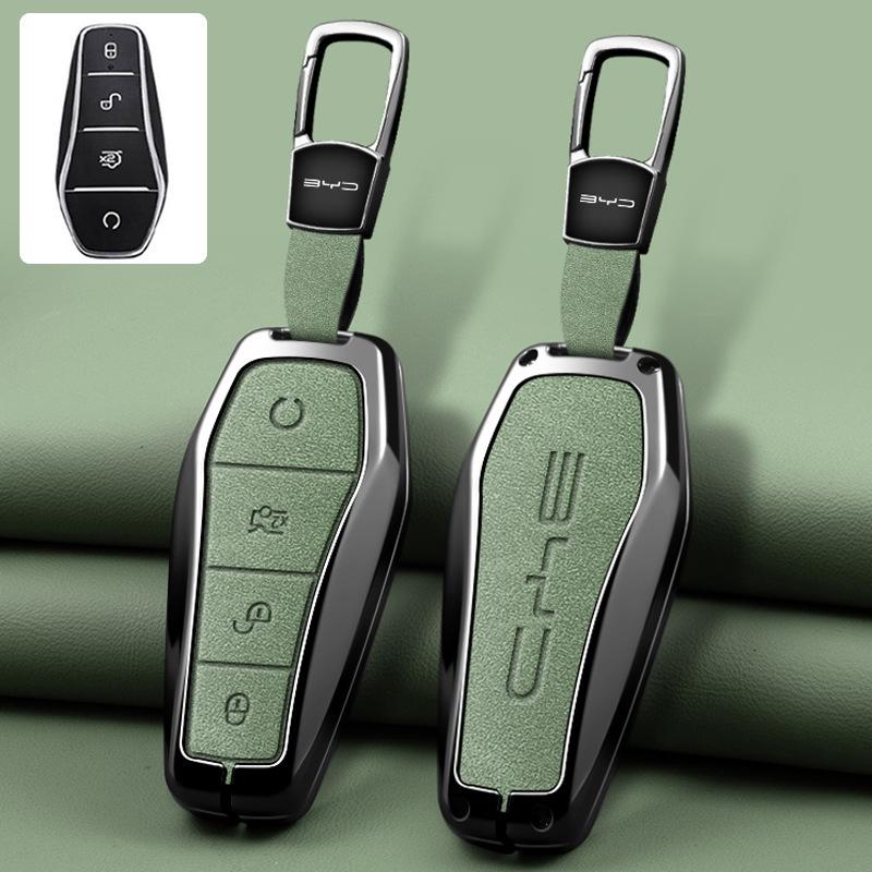 Чехол-брелок из цинкового сплава для BYD Seal U DMI Song Plus Atto 3 Han EV Dolphin Mini Sealion 7 Защитный чехол для ключа Аксессуары