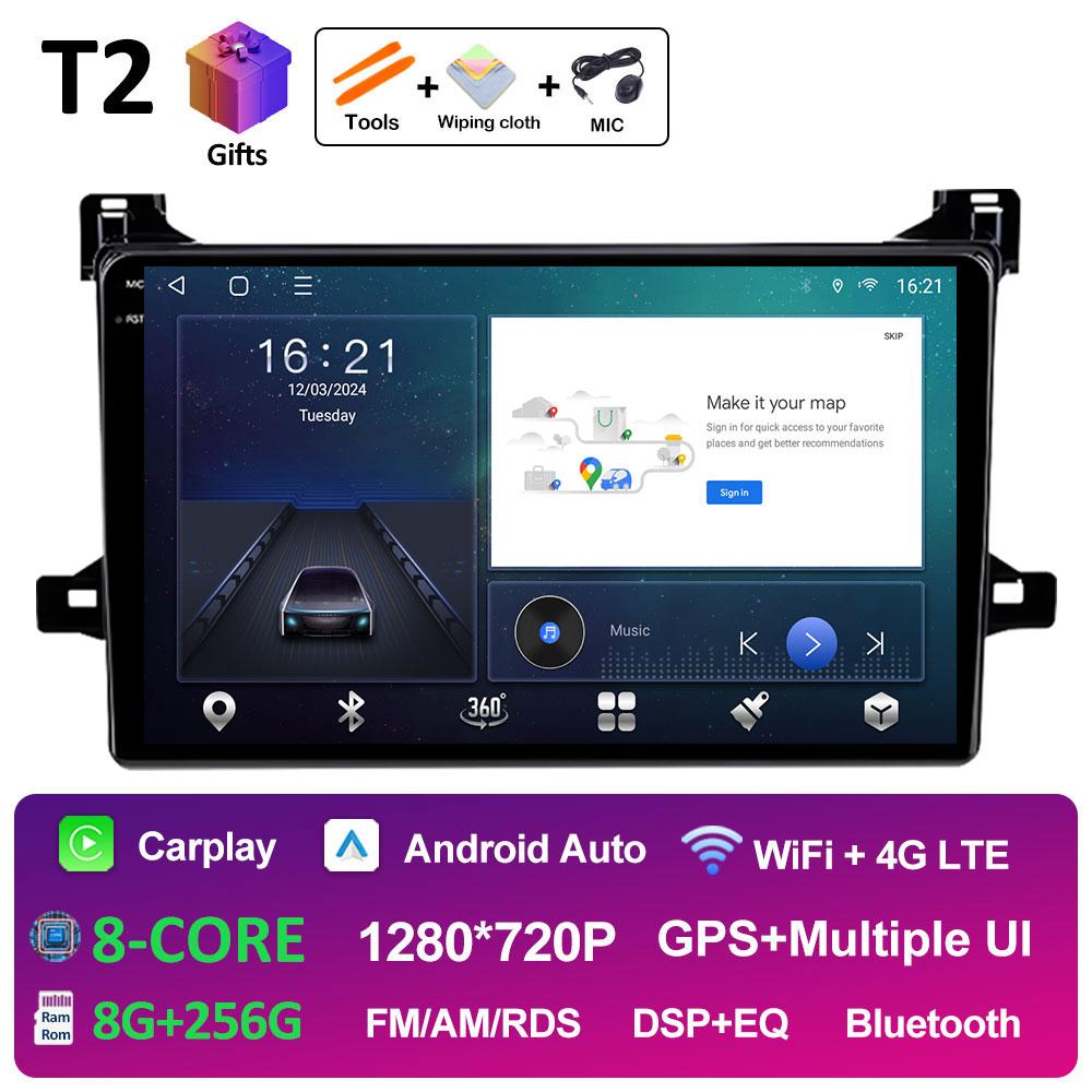 Bluetooth автомобильный видео радиоплеер для Toyota Prius XW50 2015 2016 2017 2018 2019 2020 вентилятор охлаждения DSP стерео автомагнитола головное устройство