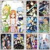 Sword Art Online Винтажная жестяная табличка Домашний декор Настенный декор Искусство Настенный плакат Украшение комнаты Декор Ретро Металлическая табличка Постеры для бара