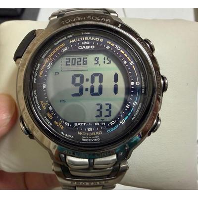 Used Excellent Condition, with Box and Manual, Casio PRO TREK MANASLU PRX2000T7JF