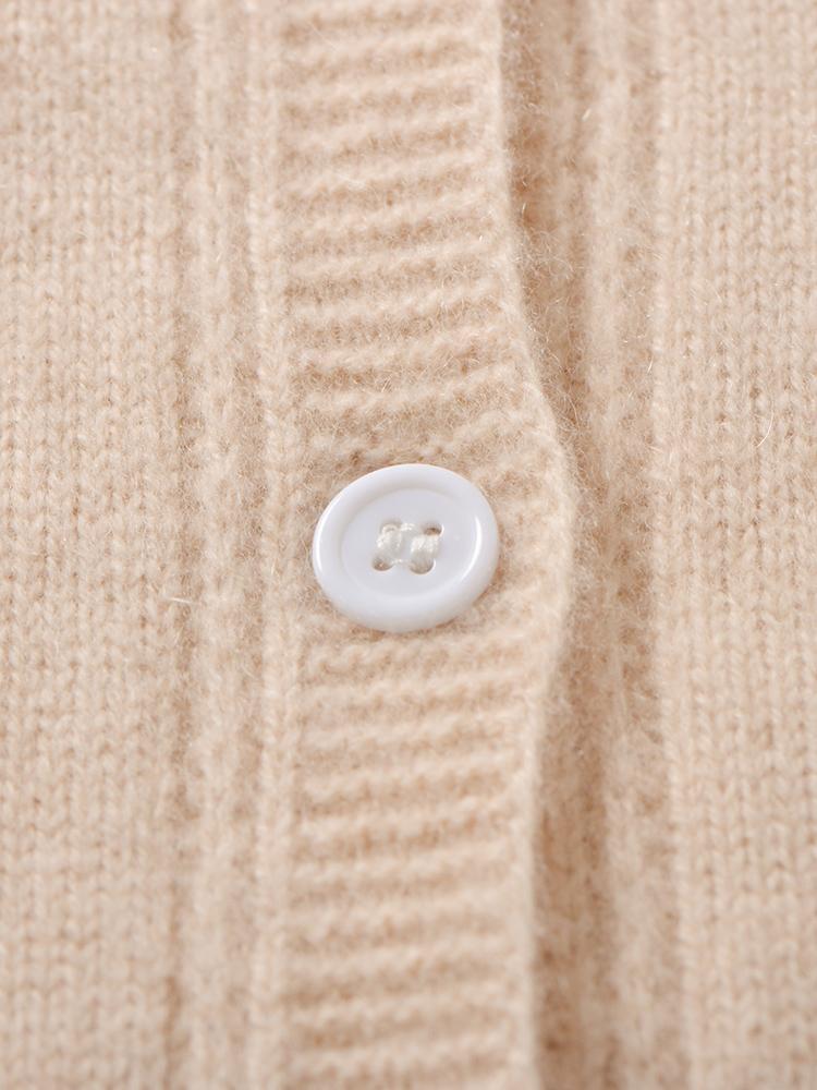 Женский кашемировый кардиган Qinghe кашемир 30% кашемир 70% шерсть осенне-зимний кашемировый кардиган мягкий и теплый