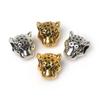 10Pcs 12*12mm Leopard Head Zinc Alloy Pendants For Jewelry Component Making DIY Charm Decoration