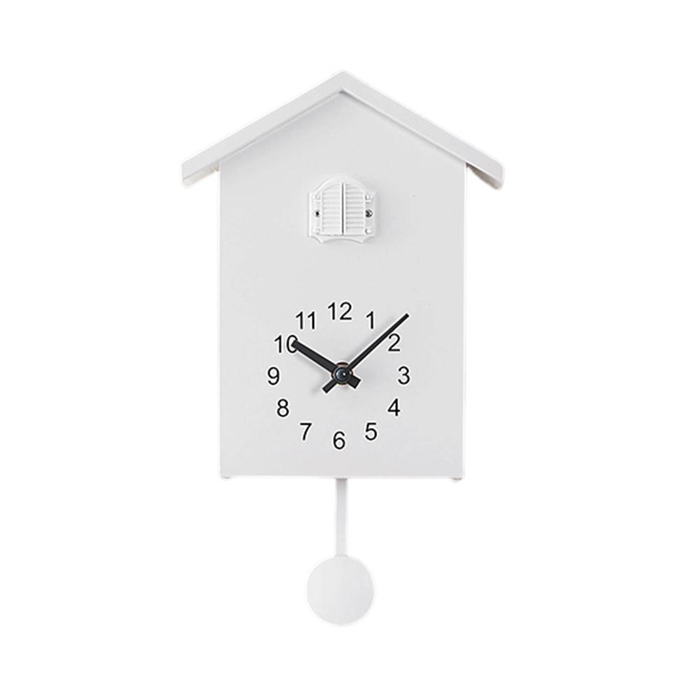 Cuckoo Wall Clocks For Home Decor Battery Operated Bird House Clock Smart Night Mode Hourly Chime Wall Clock For Living Room