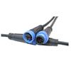 M15 2-8 Core Waterproof Butt Plug Copper Wire Connector Male Female for LED Power Cords 2/4 Pin Aviation Rated Current 10A