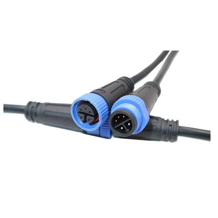 M15 2-8 Core Waterproof Butt Plug Copper Wire Connector Male Female for LED Power Cords 2/4 Pin Aviation Rated Current 10A