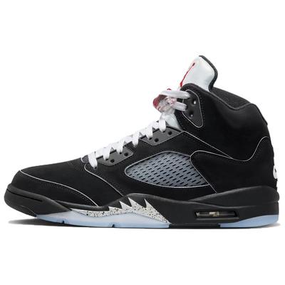 Air 5 Retro OG Black Metallic Reimagined Men Sneakers White Metallic-Silver Fire-Red HF3975-001