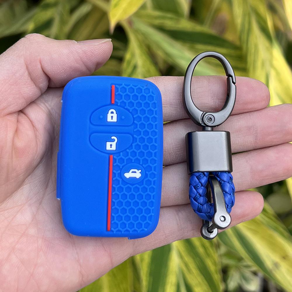 Силиконовый чехол-держатель для ключа-брелока автомобиля для Toyota Camry Prius Land Cruiser Prado 150 Crown для Subaru Foreste XV Remote